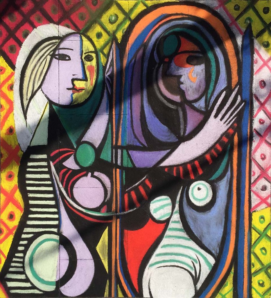 Zach's Finished work: Picasso's Girl before a Mirror