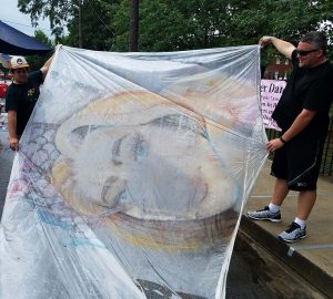 what happens to chalk art when it rains