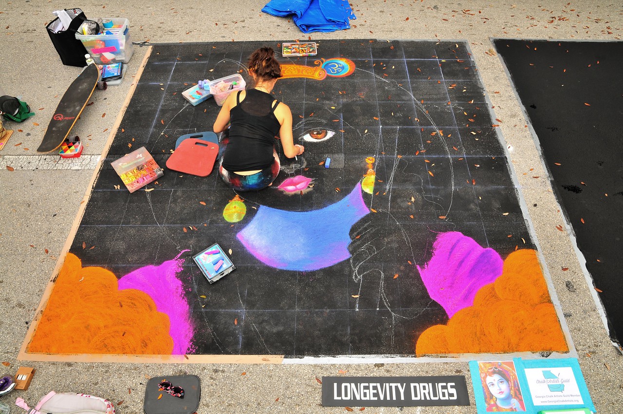 Chalk 101- Using the grid method to make Chalk art