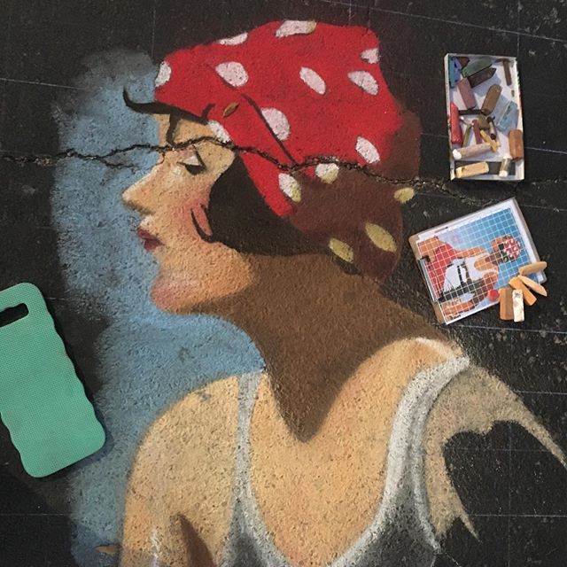 Lady at the Beach at Houston 2017 Detail