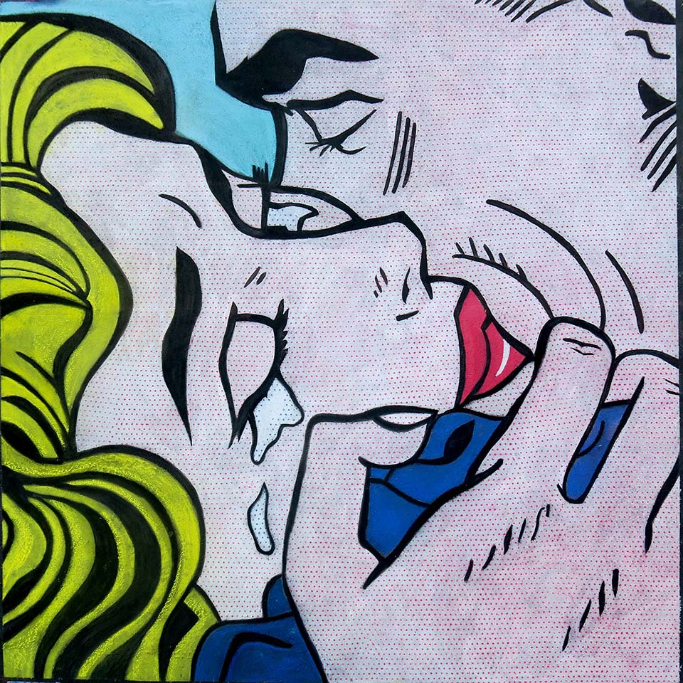 Kiss V Close Up by Zachary Herndon