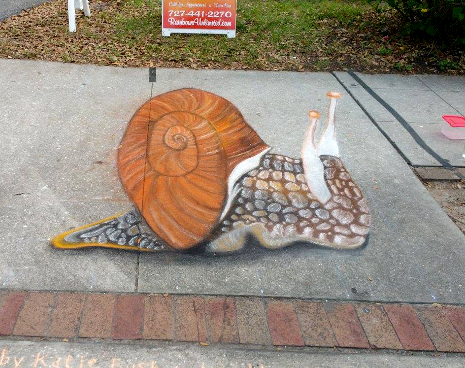 Bloom'n Chalk Fest Snail 2016