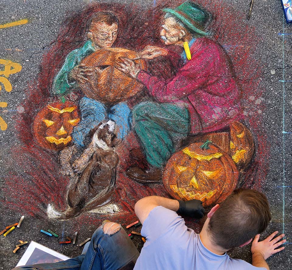 Adam Dunlap Chalk Progress